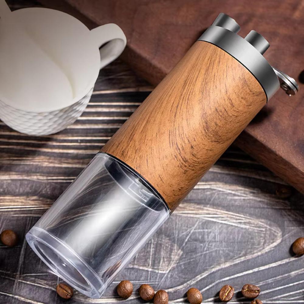 GrindMate – Moulin à café portable en bois pour café et épices