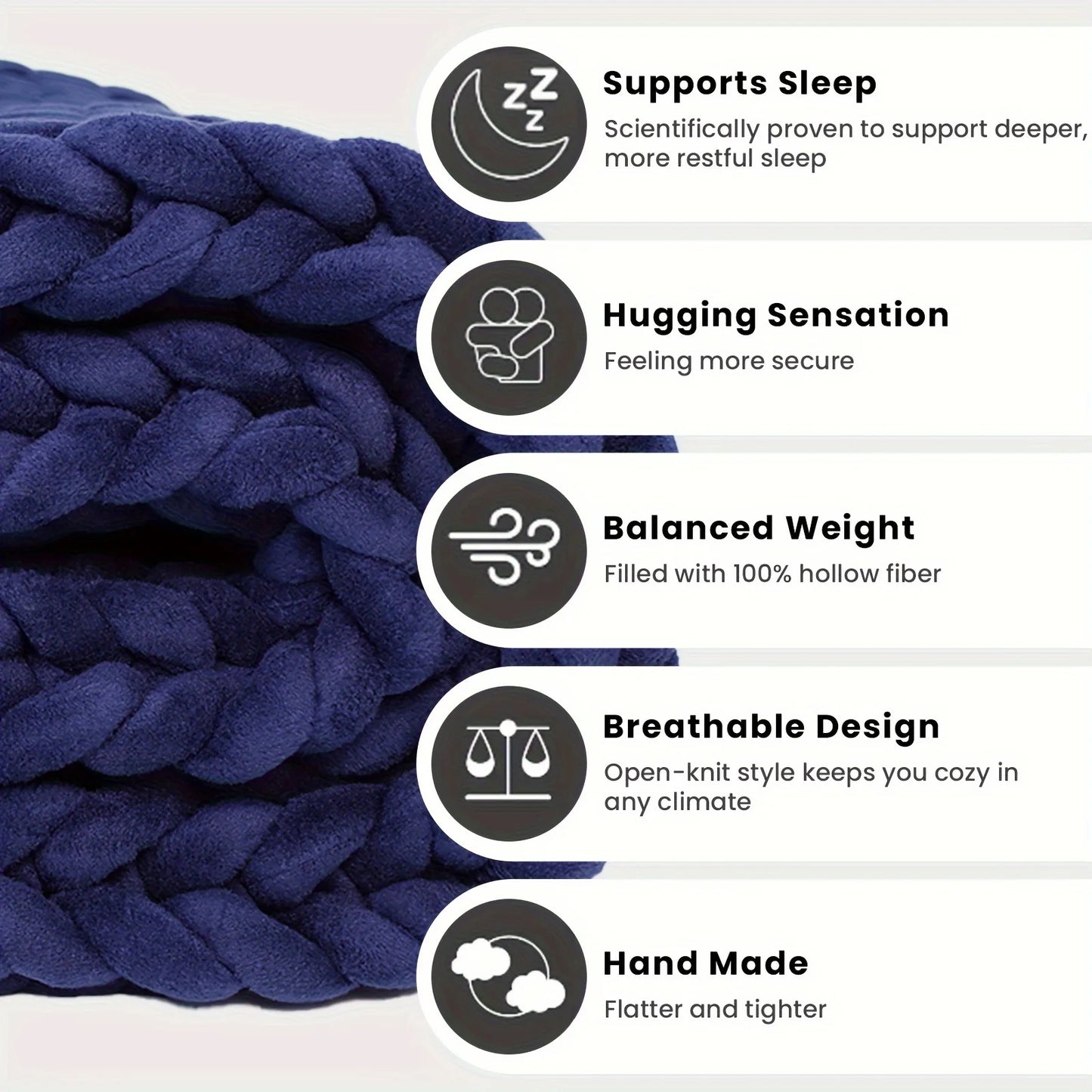 Loomora – Handmade Minky Chunky Blanket for Ultimate Comfort