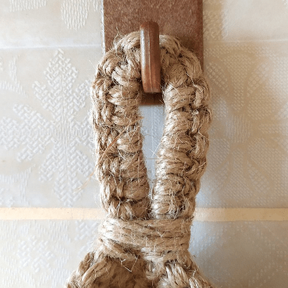 Nestoria – Panier suspendu en jute pour le rangement dans la cuisine