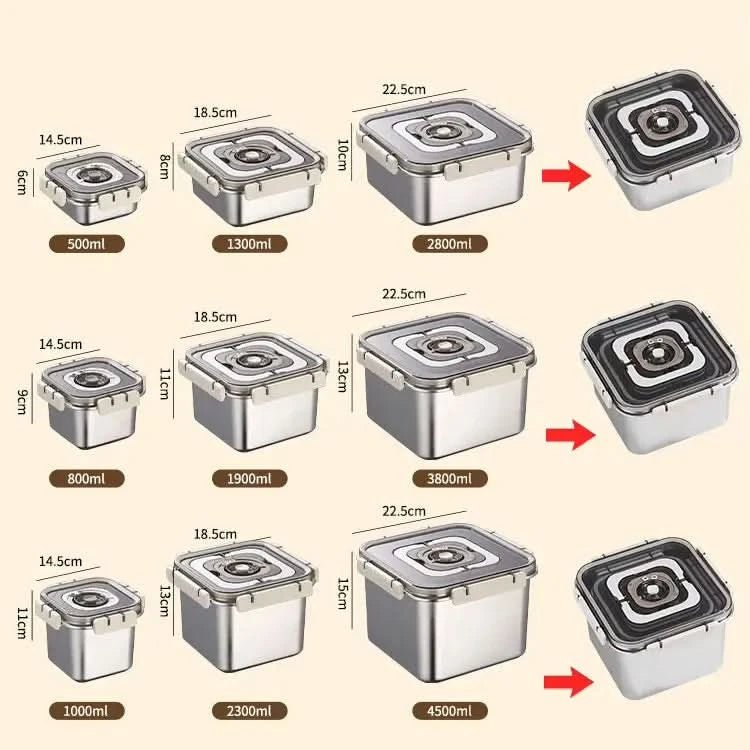 FRESHLOCK – Leakproof Stainless Steel Lunch Box with Timer & Stackable Design