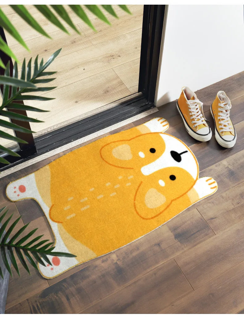 Cute Animal Non-Slip Mat for Kitchen, Bathroom & Hallway - Adorable Safety Rug-4