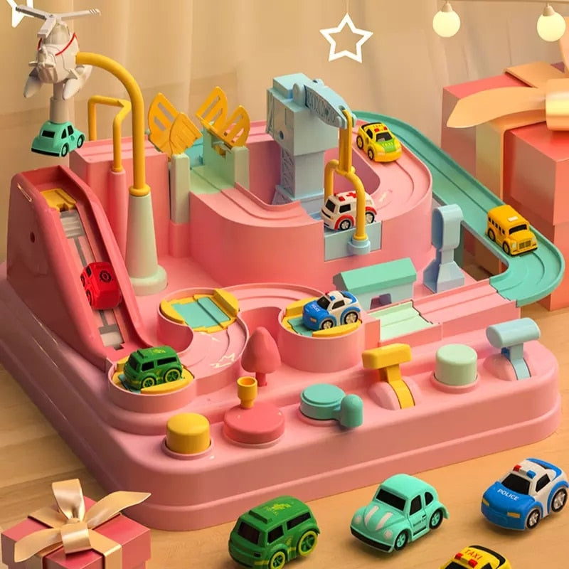 CityAdventure - Interactive city playset with cars & helicopter for children aged 3+