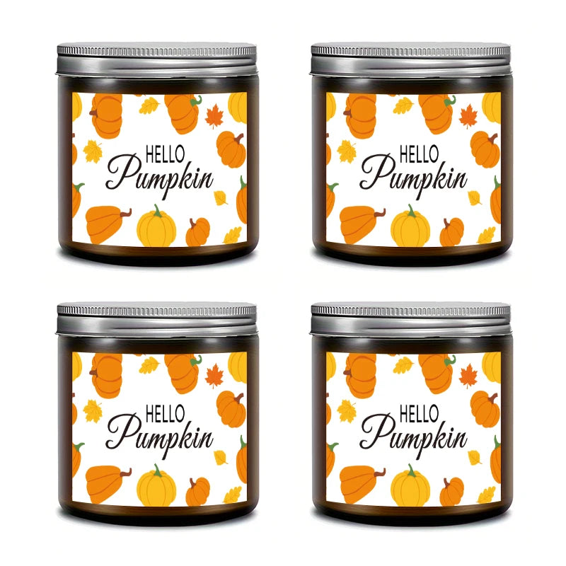 AutumnGlow Scented Candle – Soy Wax Candle with Autumn Scents, 200g, Long Burn Time
