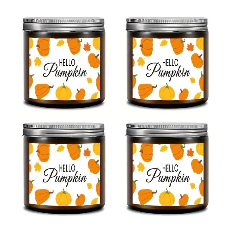 Vela aromática AutumnGlow – Vela de cera de soja con aromas otoñales, 200g, larga duración de combustión