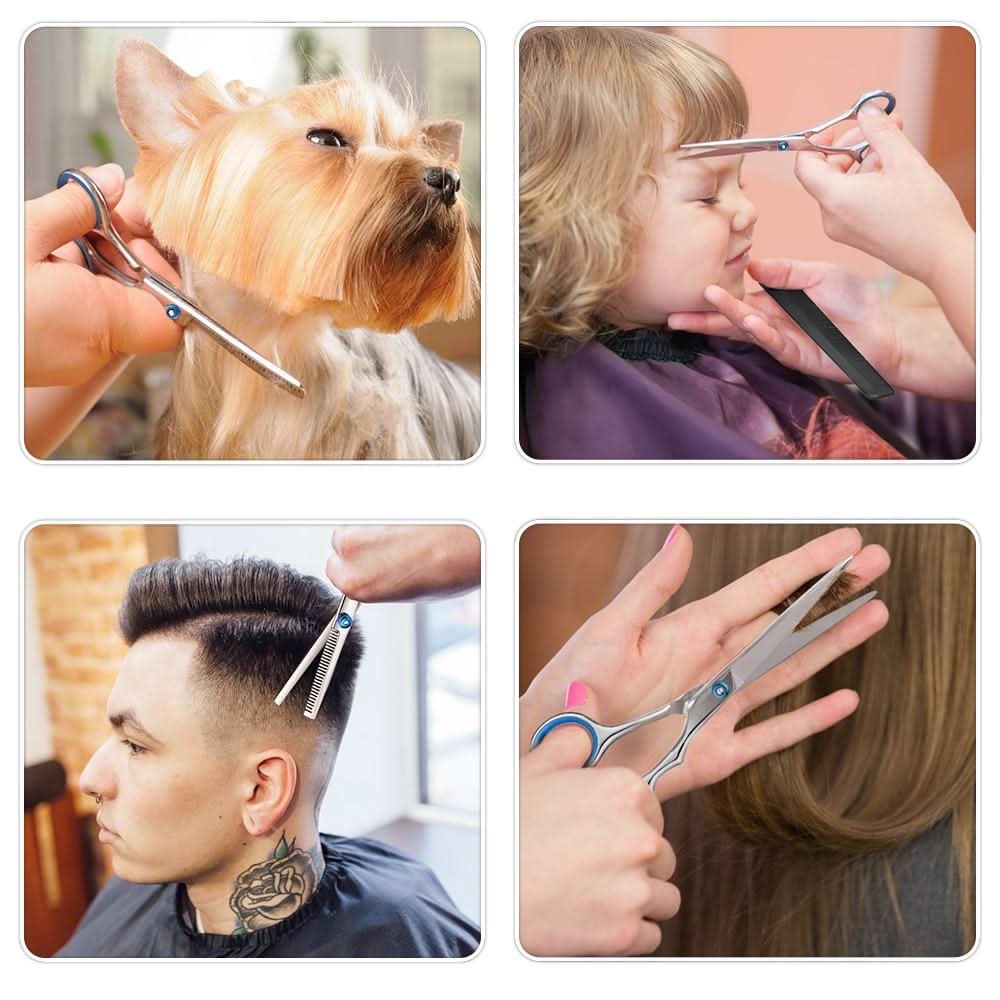 10-teiliges Friseur Set aus Edelstahl für präzise Haarschnitte zu Hause-6