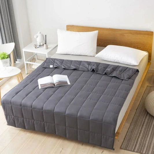 CalmiBlanket – Couverture lestée en coton de haute qualité pour un meilleur sommeil