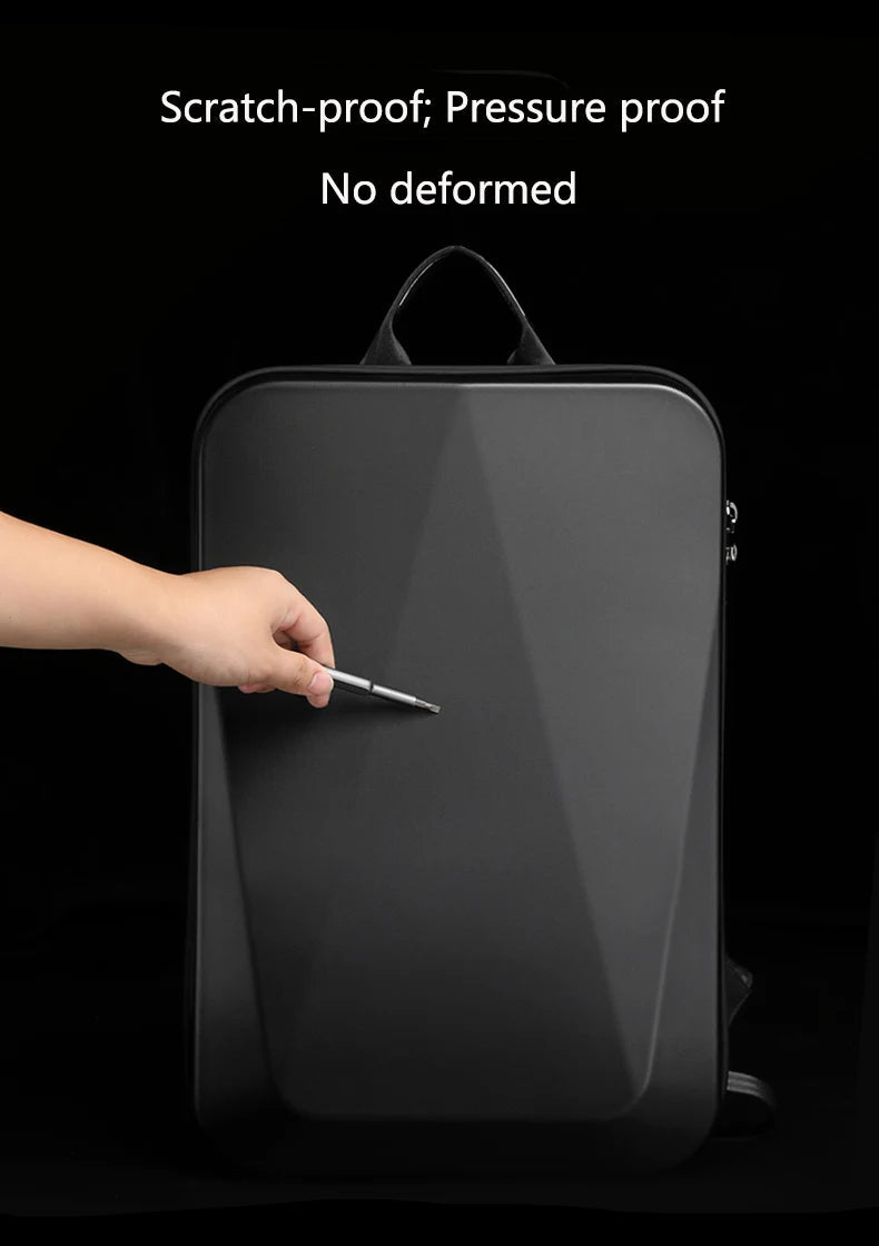 TECHGUARD – Mochila para portátil expandible con protección antirrobo y puerto USB