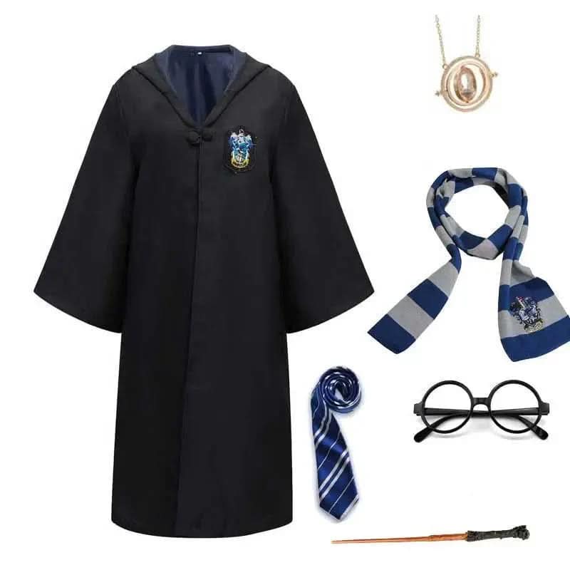 HogwartsMagic Harry Potter Kostüm | Komplettes Zaubererset mit Zauberstab und Schal | Kinder & Erwachsene | Hogwarts-Robe & Zubehör 8