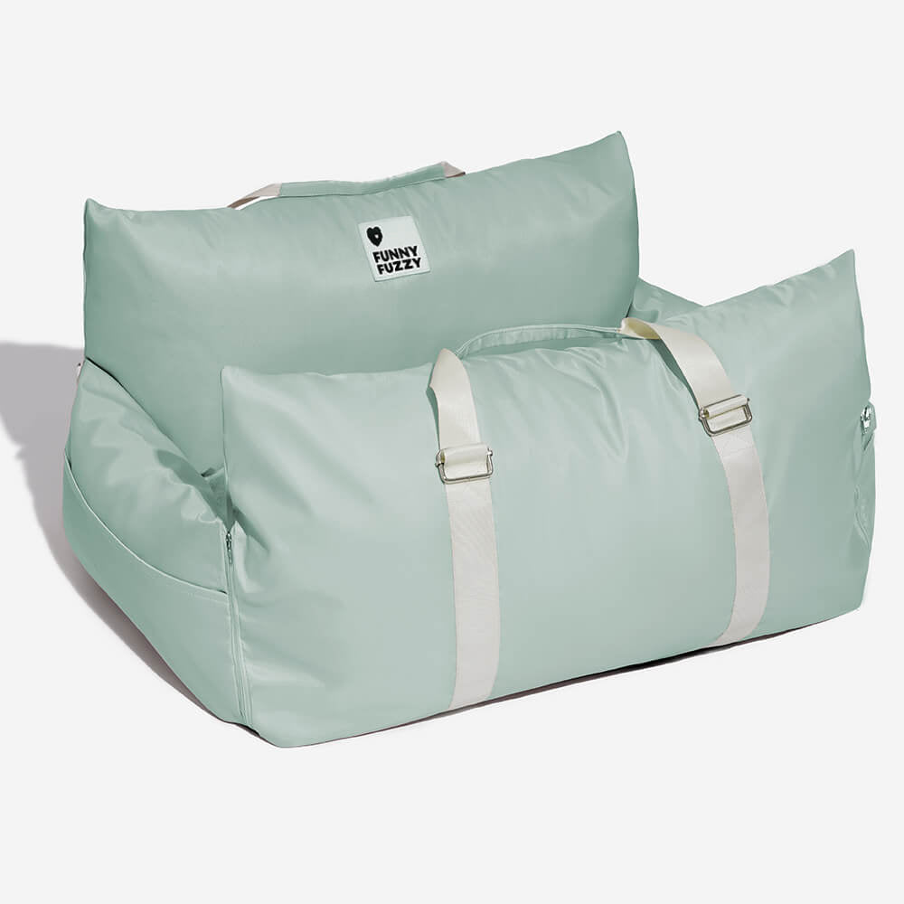 ComfyRide Cama Asiento para Perro – Cama Asiento para Perro con Cinturón de Seguridad y Suelo Antideslizante para Coche y Hogar
