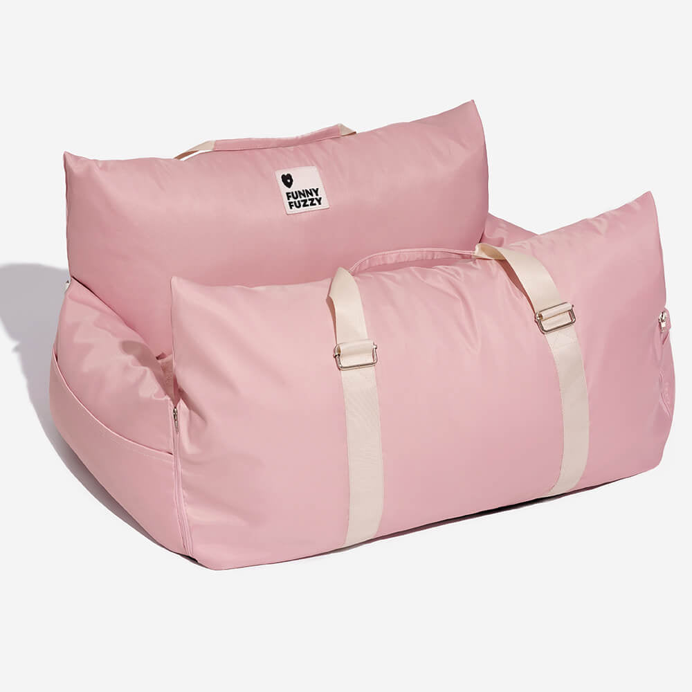 ComfyRide Cama Asiento para Perro – Cama Asiento para Perro con Cinturón de Seguridad y Suelo Antideslizante para Coche y Hogar