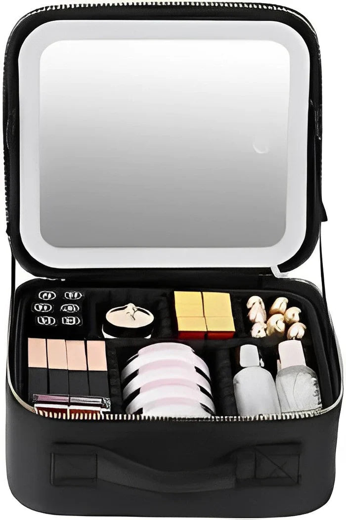 Mirrorglam - Make Up Tasche Mit LED-Spiegel Und Einstellbarer Helligkeit-4