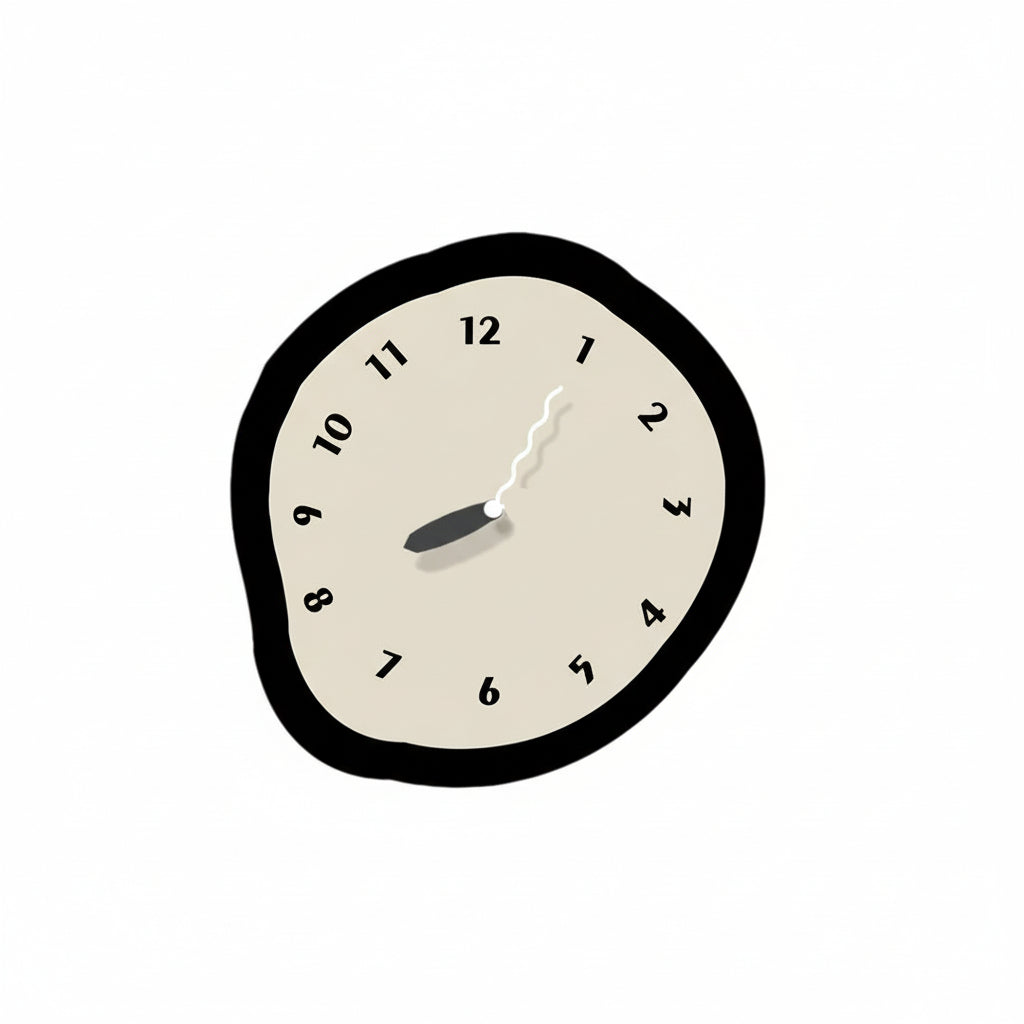 IRREGULUX – Unregelmäßige Wanduhr mit geräuschlosem Uhrwerk 7