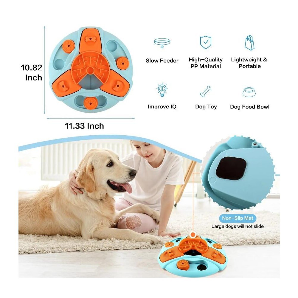 SLOWFEED PUZZLE BOWL - Interactive feeding bowl against hasty eating