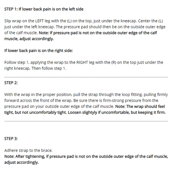 SCIATIFLEX – Venda para apoyo y alivio del dolor ciático