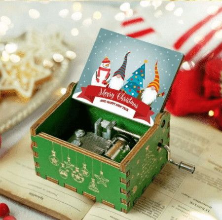 JOLLYBOX – Spieluhr mit Weihnachtsmotiv für festliche Heimdekoration 10