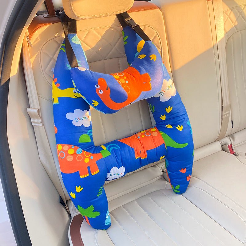 KIDSCOMFORT – Ergonomisches Autokissen mit weichem Stoff und verspielten Motiven 8