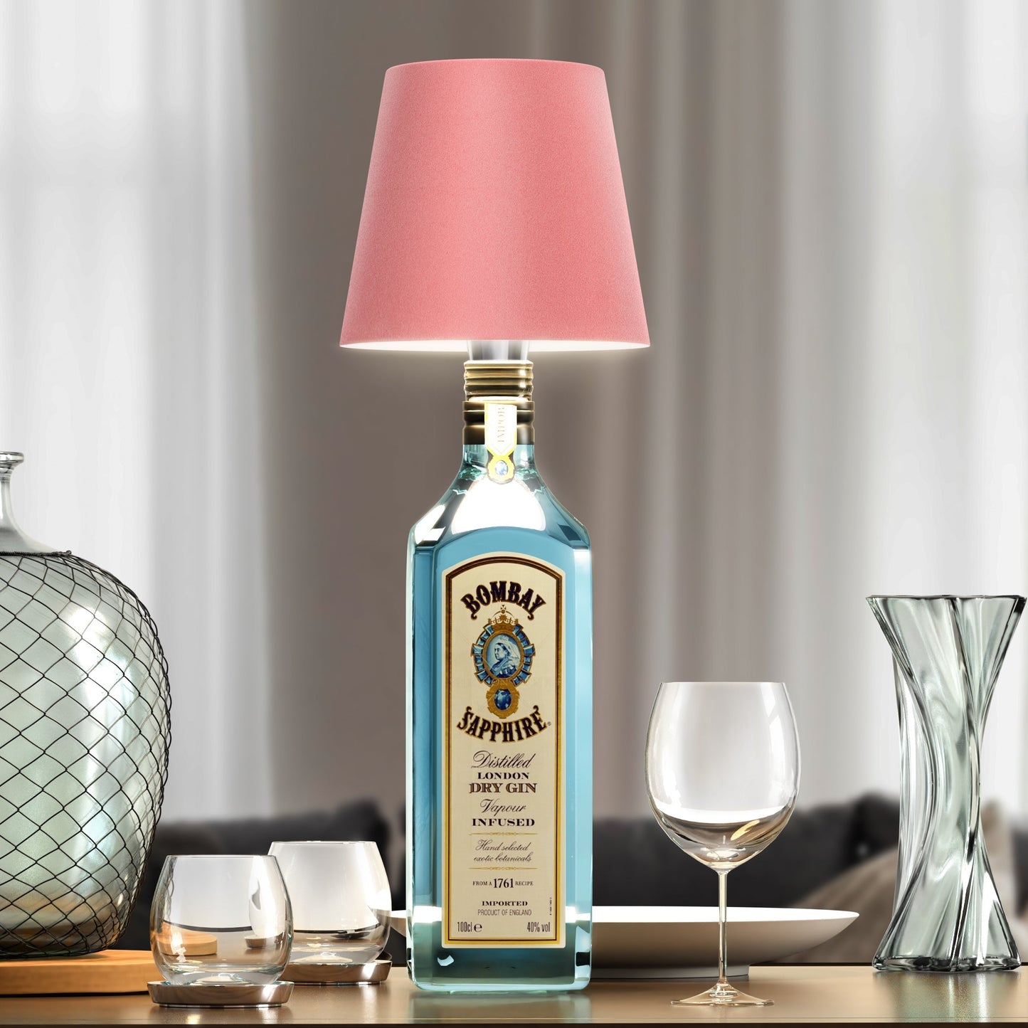 LumiBottle – Cable lamp for bottles with warm white LED light