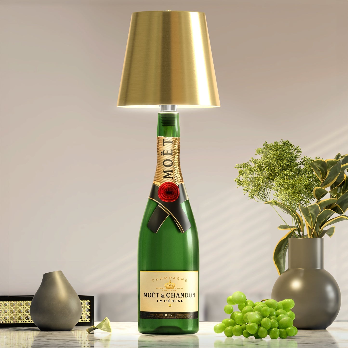 LumiBottle – Cable lamp for bottles with warm white LED light
