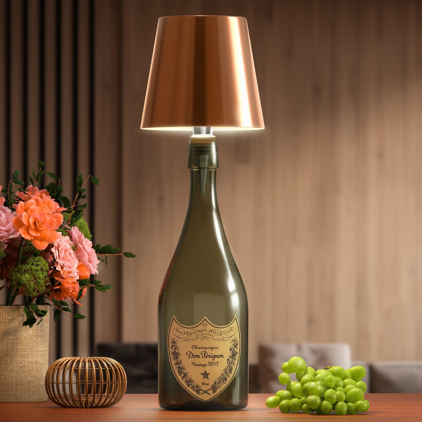 LumiBottle – Cable lamp for bottles with warm white LED light