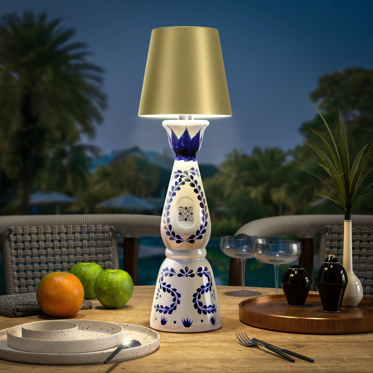 LumiBottle – Cable lamp for bottles with warm white LED light