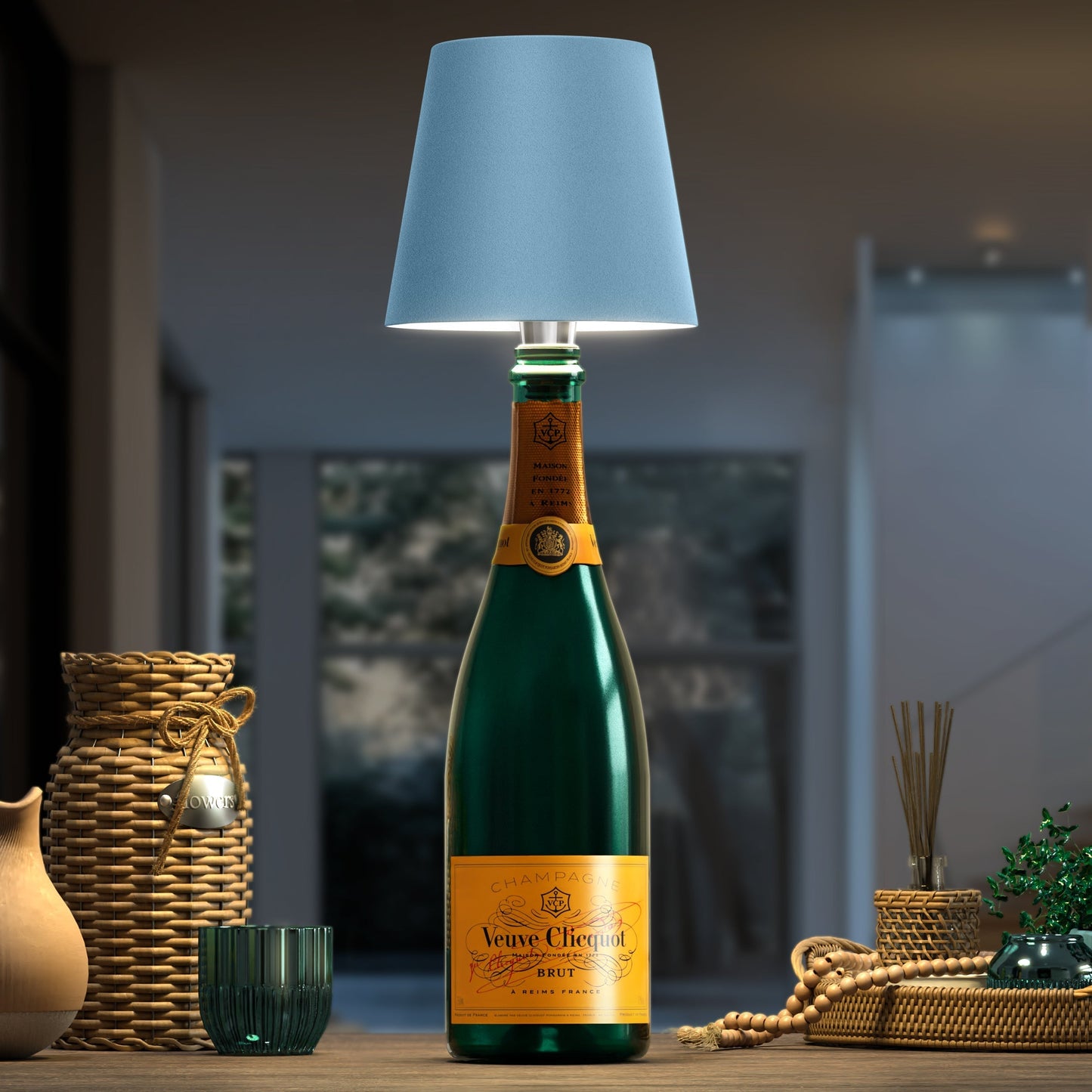 LumiBottle – Cable lamp for bottles with warm white LED light