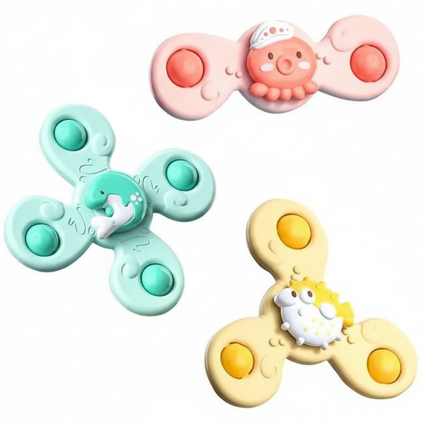 Kiddova – Bunter Bade-Fidget-Spinner mit süßem Insekten-Design 10