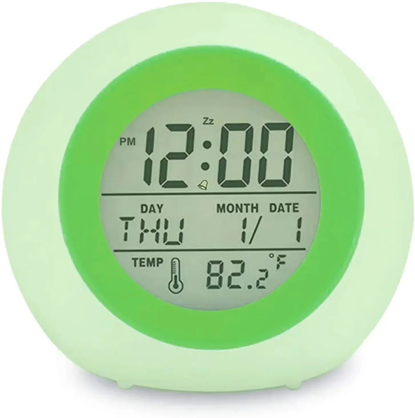 KIDDOALERT – Kinder Wecker mit 7-Farb-Nachtlicht & Schlummerfunktion für gesundes Schlafverhalten