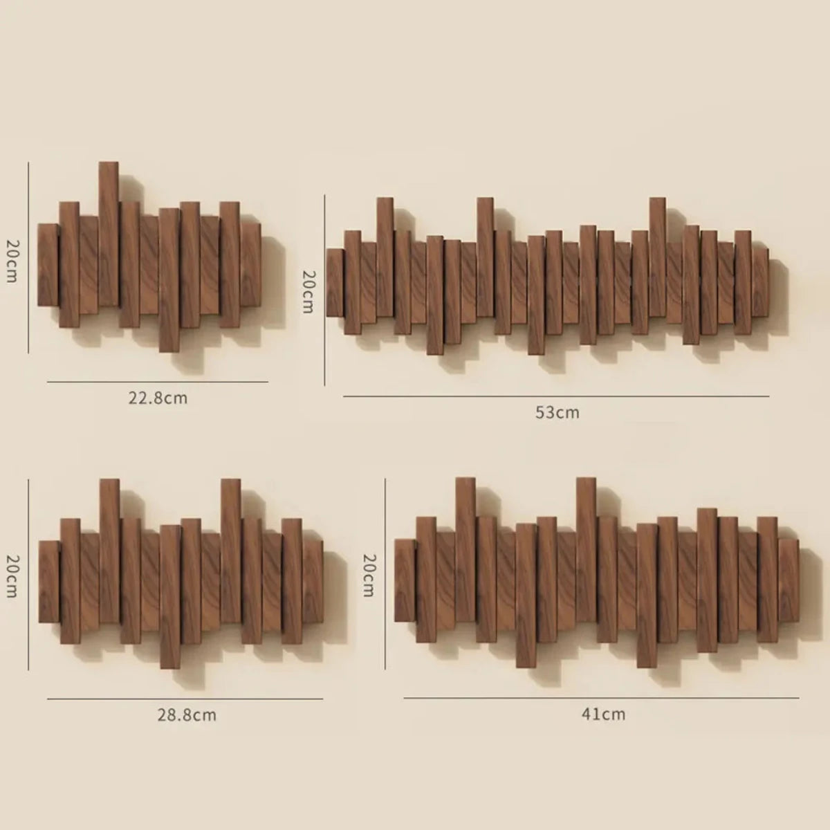 PIANOHANG Wall Rack - Wall coat rack made of walnut or beech wood in piano design
