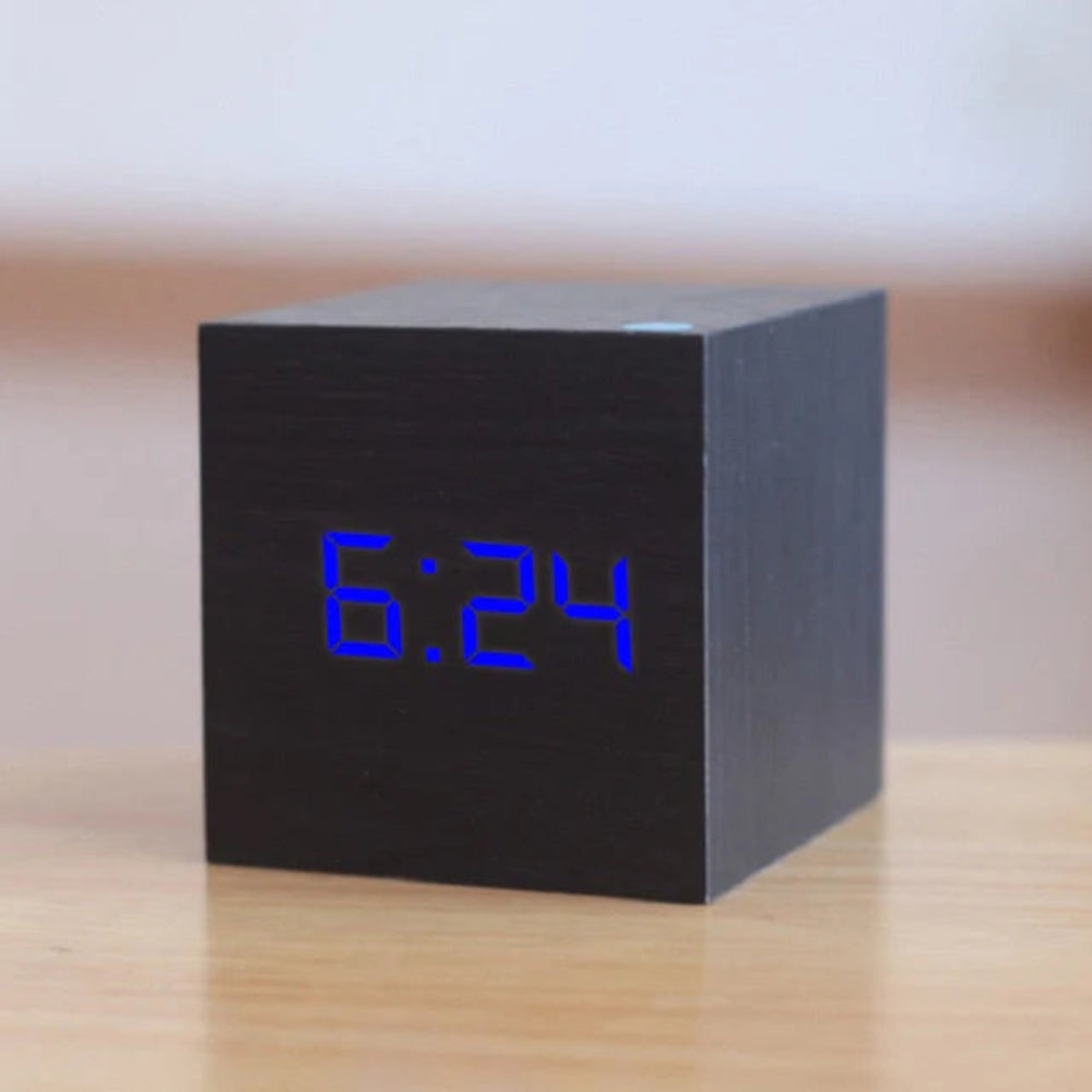 TIMECUBE - Compact mini LED digital alarm clock for stylish rooms