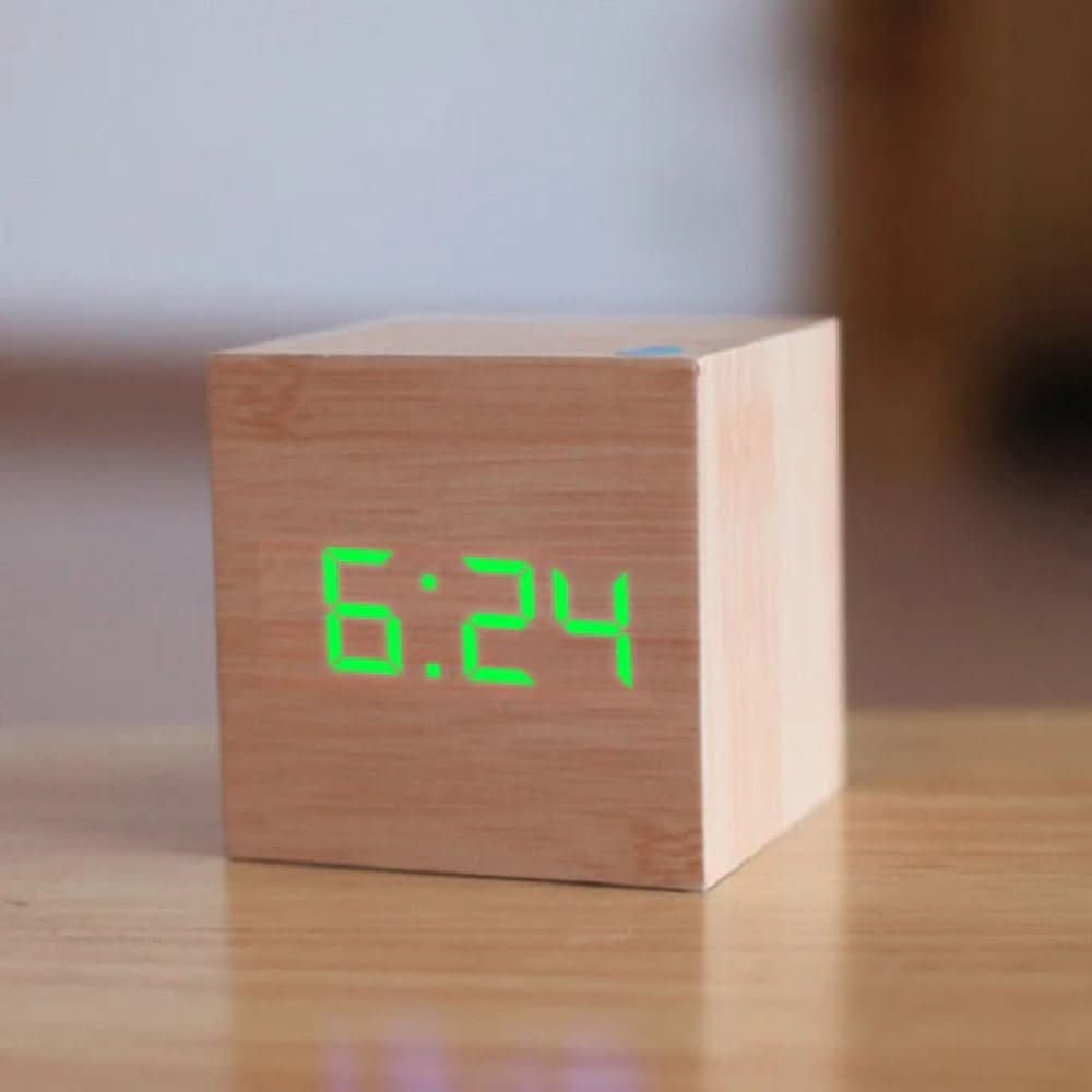TIMECUBE - Mini-réveil numérique LED compact pour les pièces de style