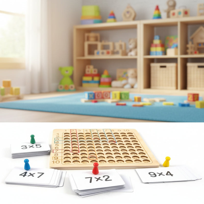 FunMath – Wooden educational game for playful math practice
