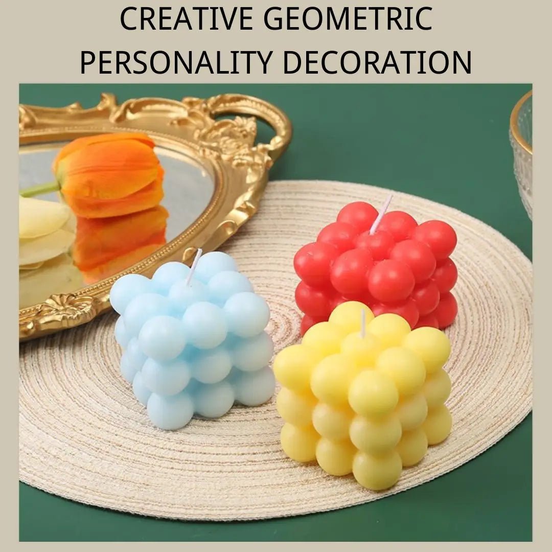 AromaCube Scented Candle – Handmade Soy Wax Cube Candle, Decorative & Fragrant