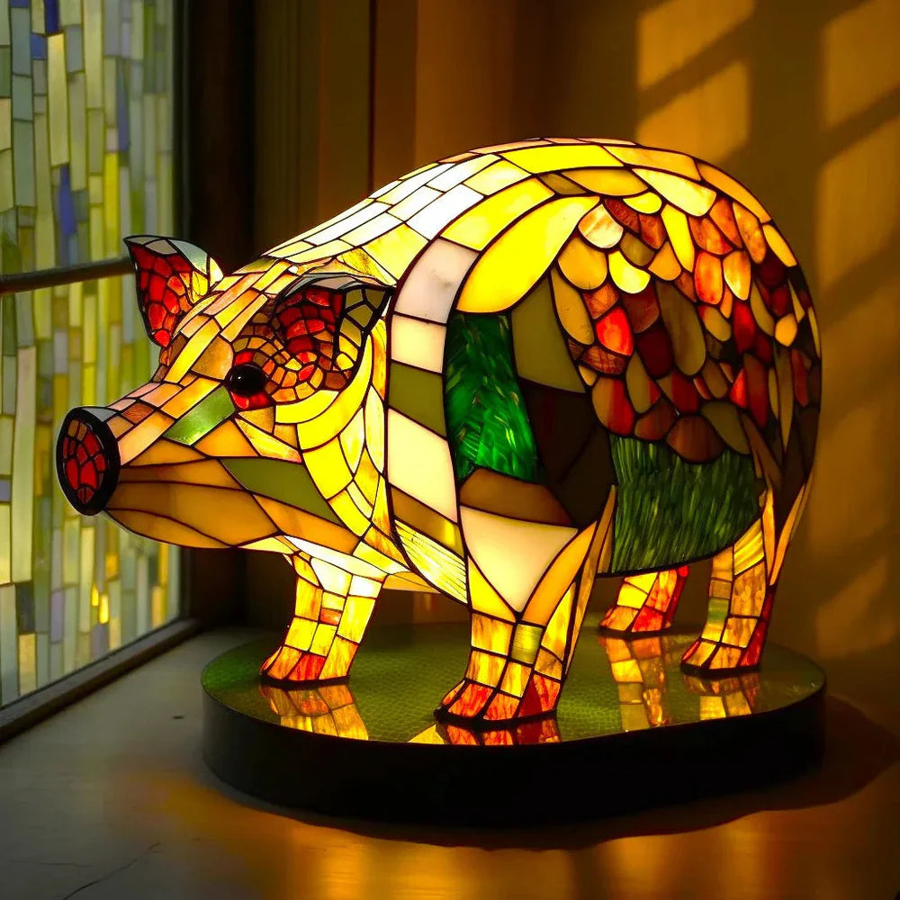 Lámpara de arte VitraFauna – Lámpara artística de animales para una atmósfera hogareña con estilo