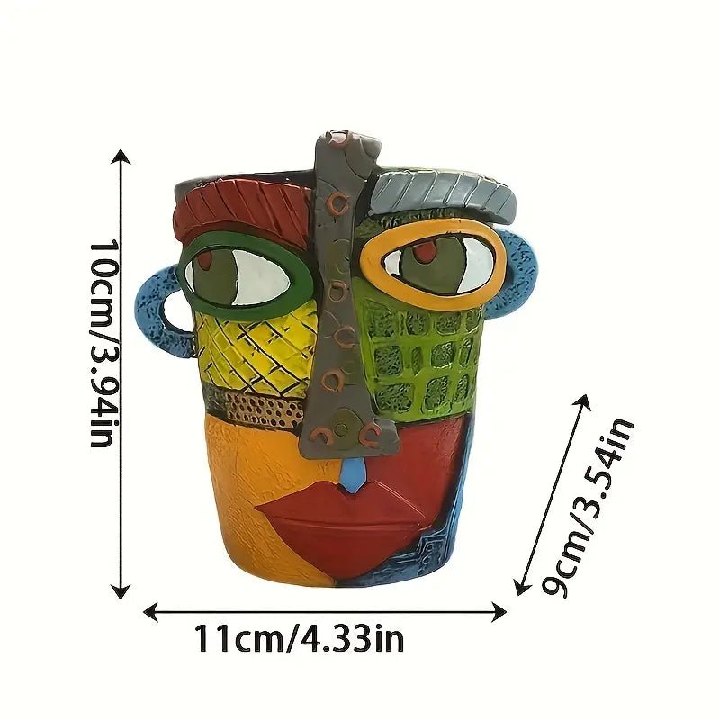 Künstlerischer Übertopf Picasso Pot™ – Handgefertigter Blumentopf für Sukkulenten und Blumen 4