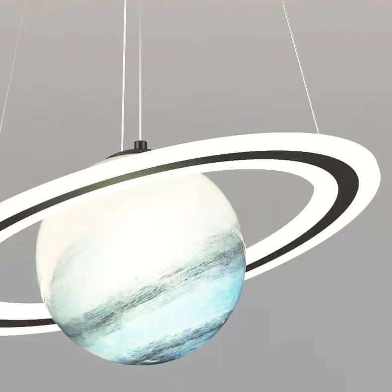 Lámpara colgante LED Planeta – Lámpara infantil imaginativa con diseño de planeta