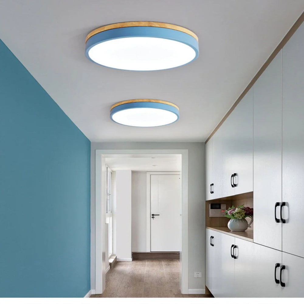 NORDLUMINA LIGHT – Lámpara de techo moderna de madera natural para cualquier habitación