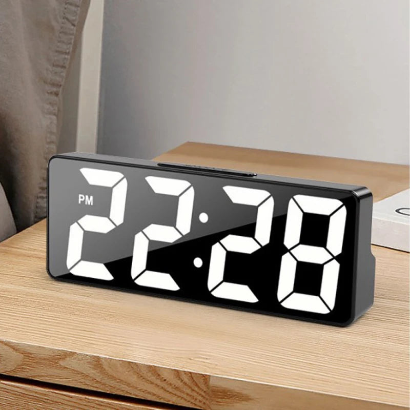 LumiTime – LED Digital Alarm Clock with Temperature Display