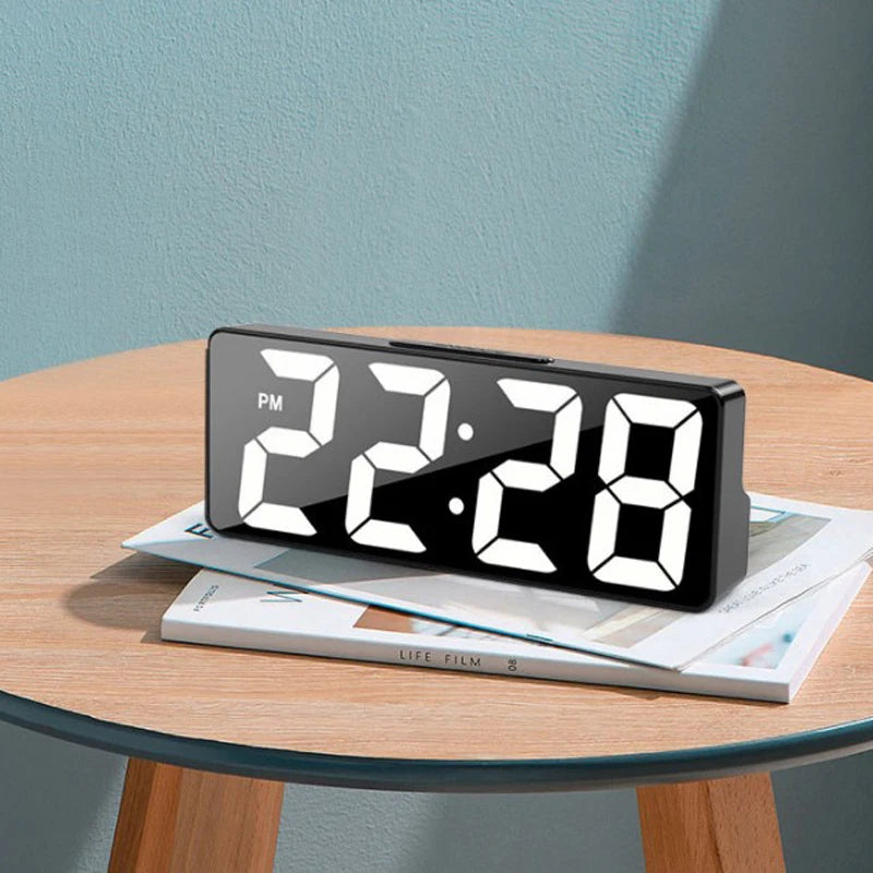 LumiTime – LED Digital Alarm Clock with Temperature Display