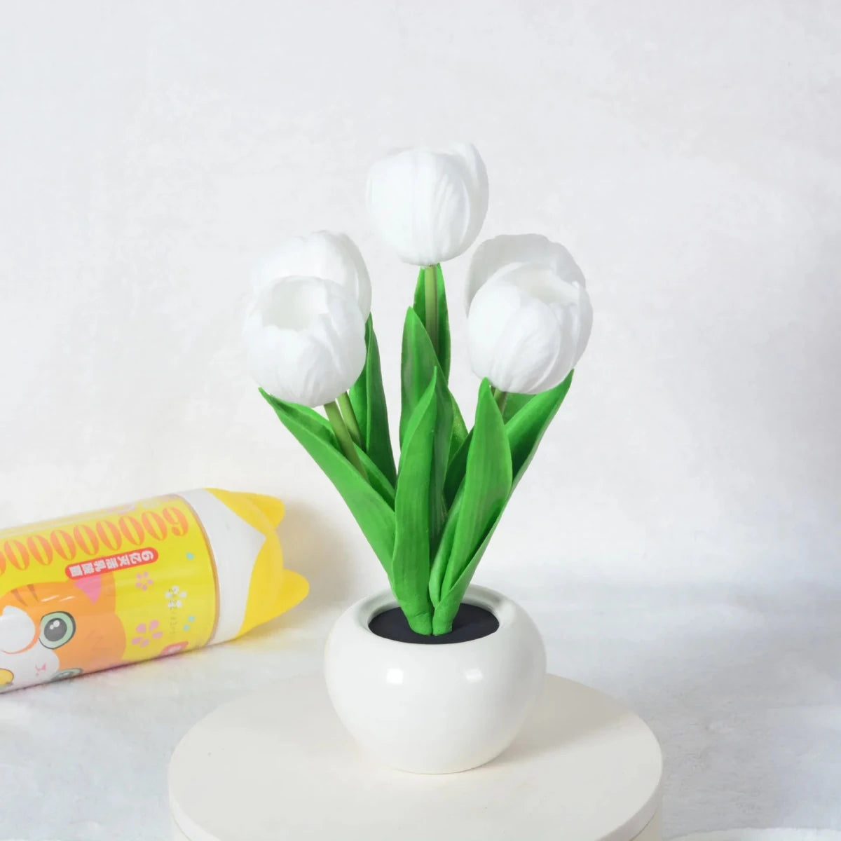 LED Tischlampe - Künstliche Tulpen Nachttischlampe für Romantische Stimmung 10