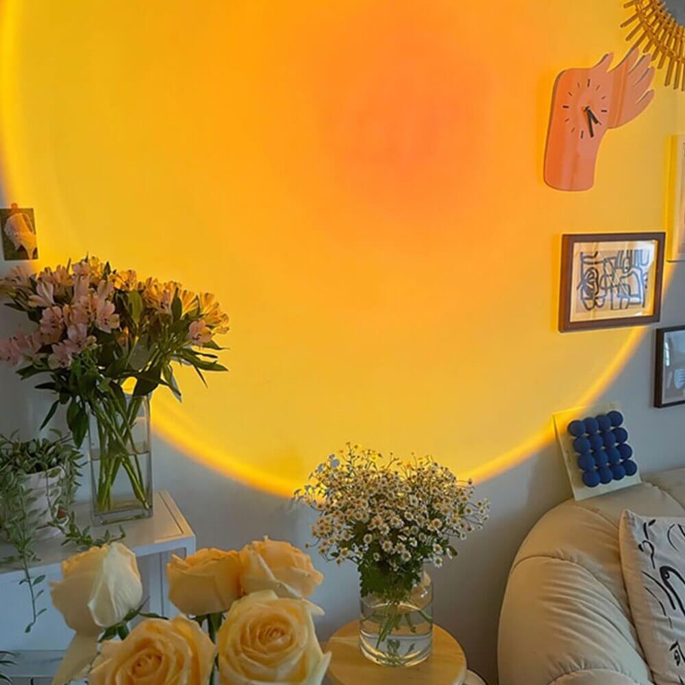 GOLDEN GLOW - Sunset lamp for atmospheric indoor lighting