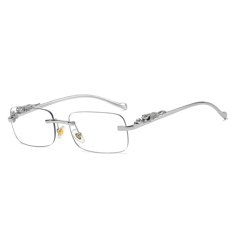 LEOPHAZE SHADES - Rimless sunglasses with leopard head design and UV400 protection
