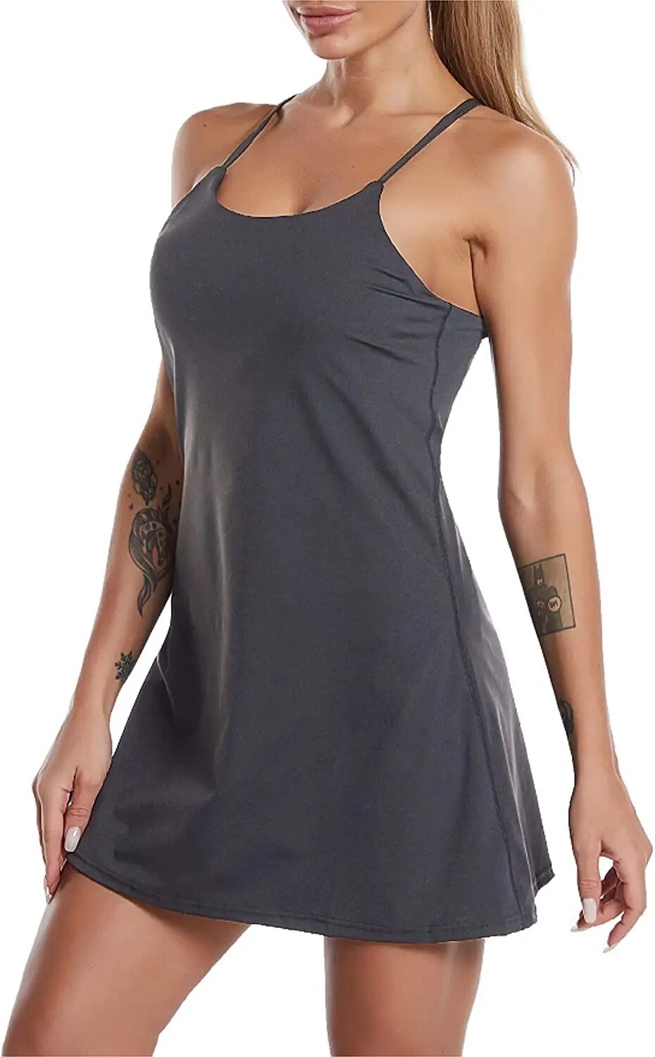 LIANA ACTIVE DRESS - sports dress with integrated shorts and pockets for maximum freedom of movement