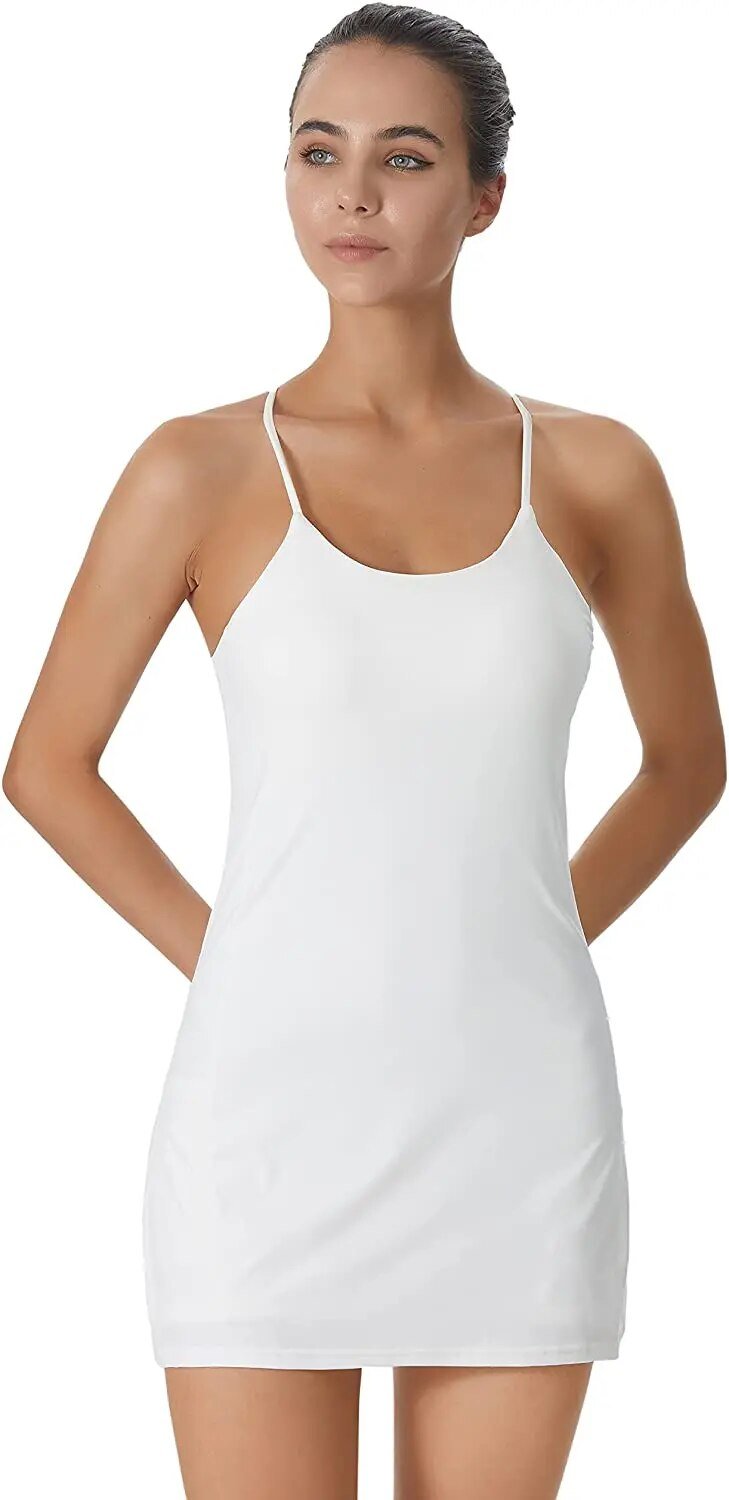 LIANA ACTIVE DRESS - sports dress with integrated shorts and pockets for maximum freedom of movement