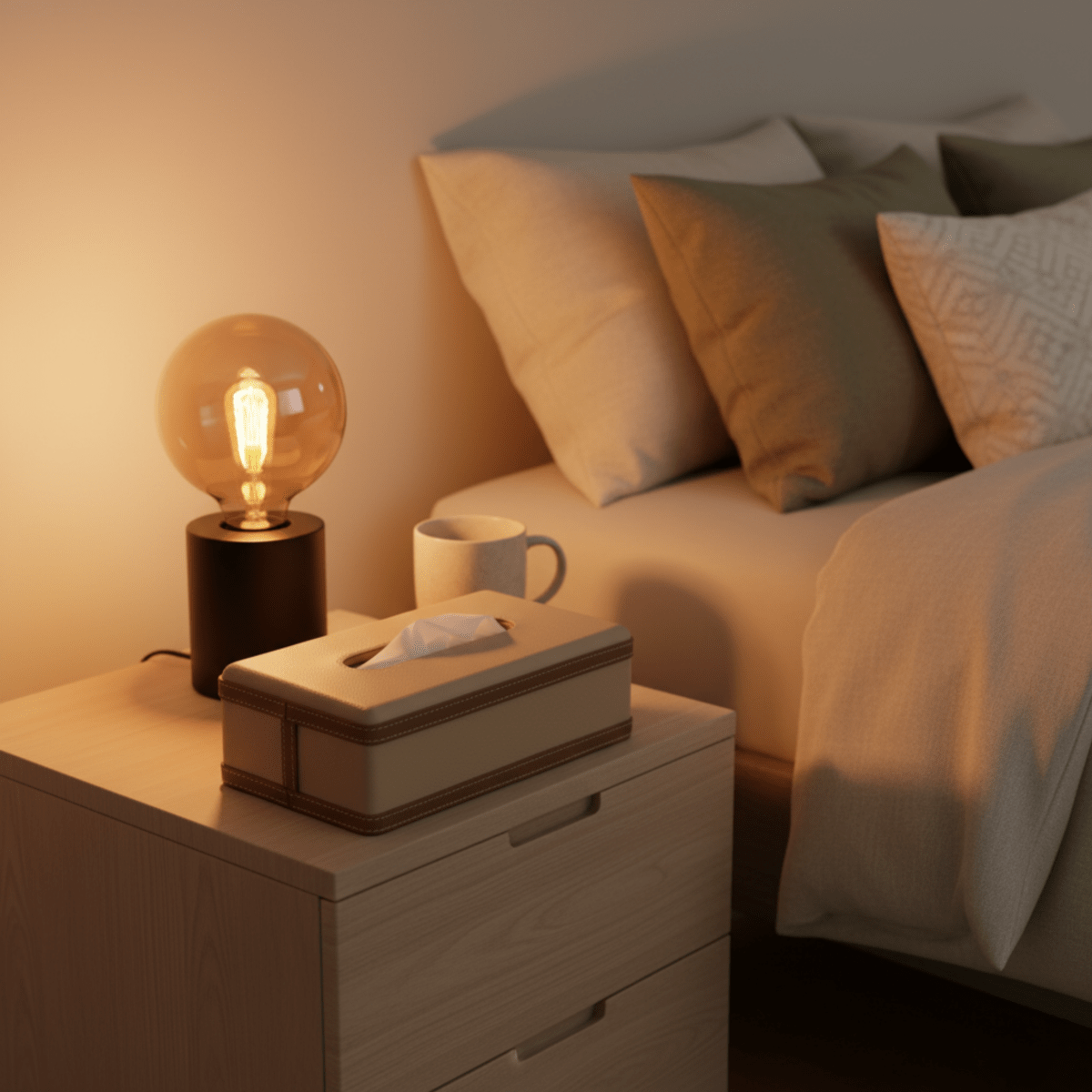 LUXETISSUE – Handgefertigte Taschentuchbox aus Kunstleder für stilvolle Organisation 5