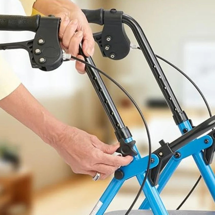 EasyRoll – Lichtgewicht opvouwbare rollator met zitje voor senioren