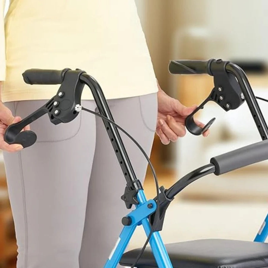EasyRoll – Lichtgewicht opvouwbare rollator met zitje voor senioren