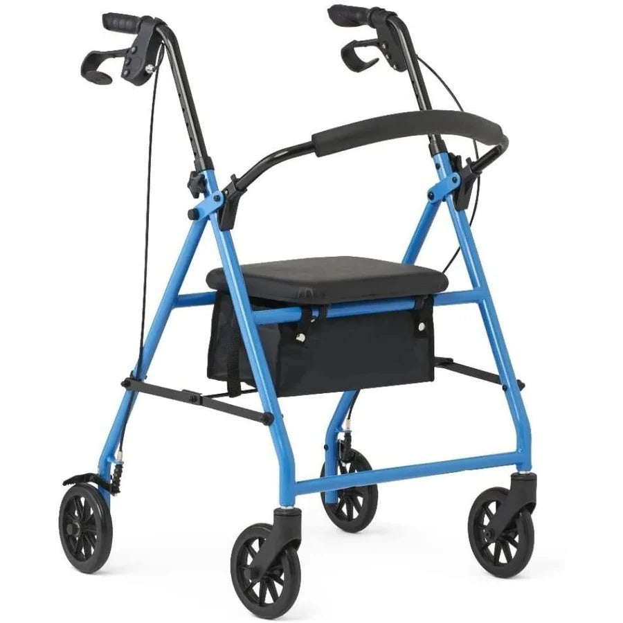 EasyRoll – Lichtgewicht opvouwbare rollator met zitje voor senioren
