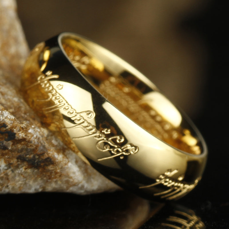 ANILLO LUMINA RUNE – Anillo de joyería luminosa con grabado para la suerte y la positividad