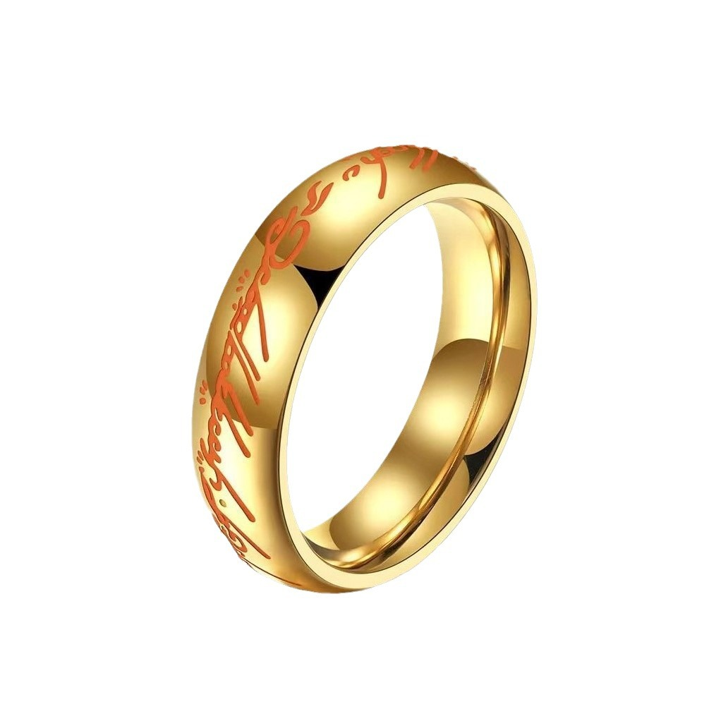 ANILLO LUMINA RUNE – Anillo de joyería luminosa con grabado para la suerte y la positividad