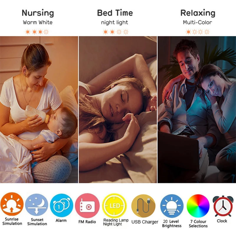 SunRise Clock – Alarm clock with sunrise simulation & nature sounds